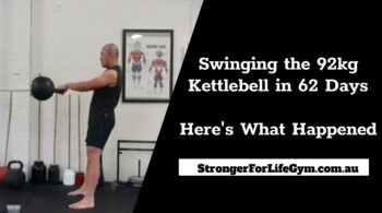 swinging 92kg kettlebell